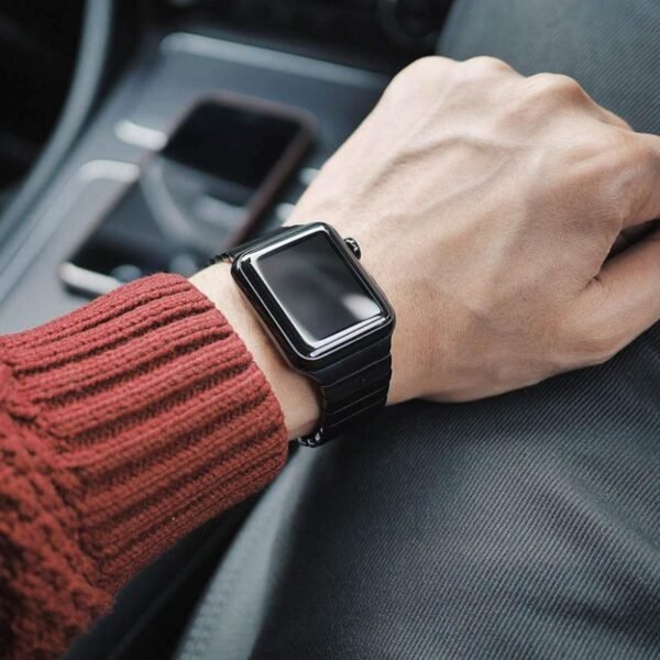 Bracelet à Maillons Métalliques Pour Apple Watch