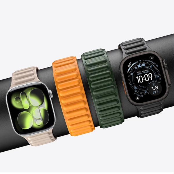 bracelet cuir magnetique pour apple watch