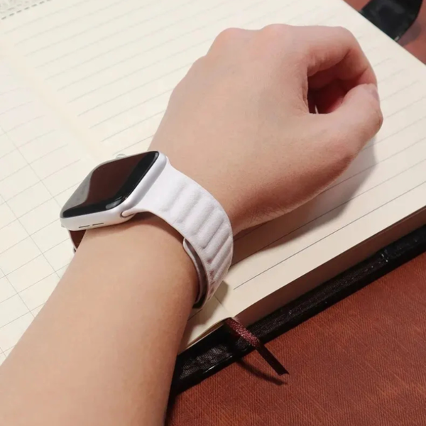 bracelet cuir magnetique pour apple watch
