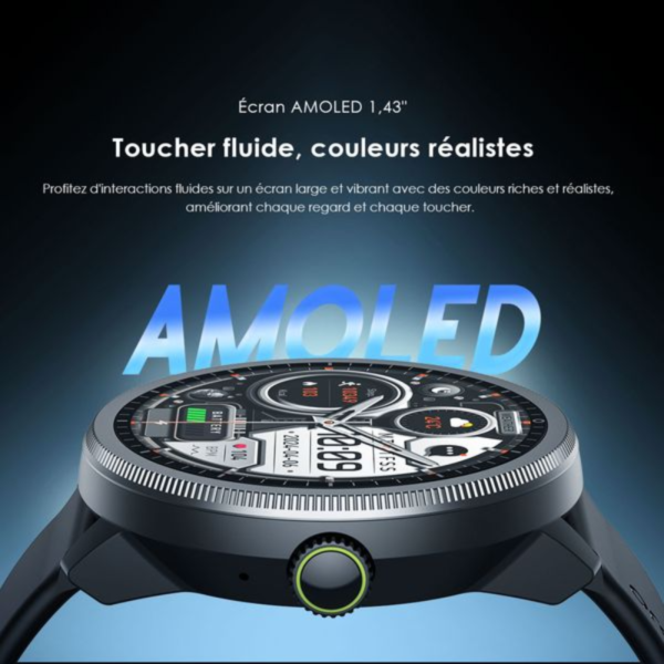 Oraimo Watch 5R Montre Intelligente Amoled IP68 + Bracelet Gratuit