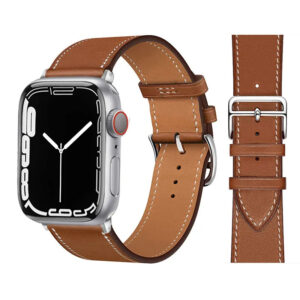 Bracelet en Cuir Pour Apple Watch - Brown