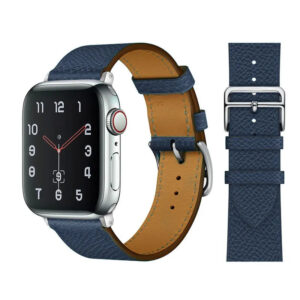 Bracelet en Cuir Pour Apple Watch - Royal Blue