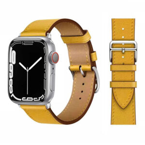 Bracelet en Cuir Pour Apple Watch - Amber